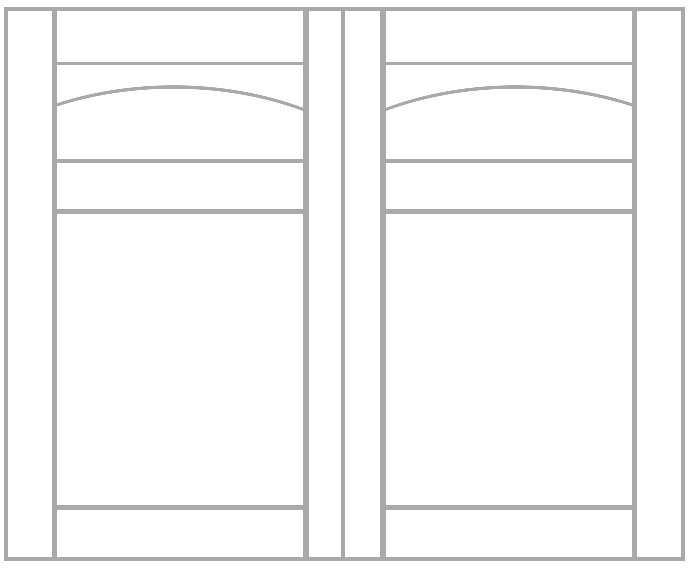 residential garage door panel style 7
